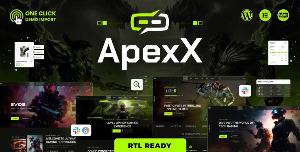 ApexX Esports & Gaming Theme 