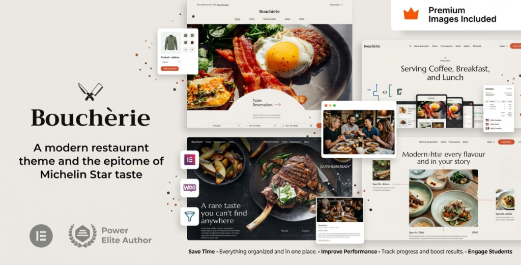 Boucherie Restaurant Cafe Food Theme