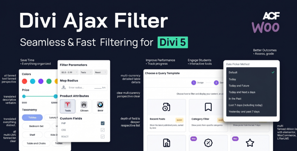 Divi Ajax Filter